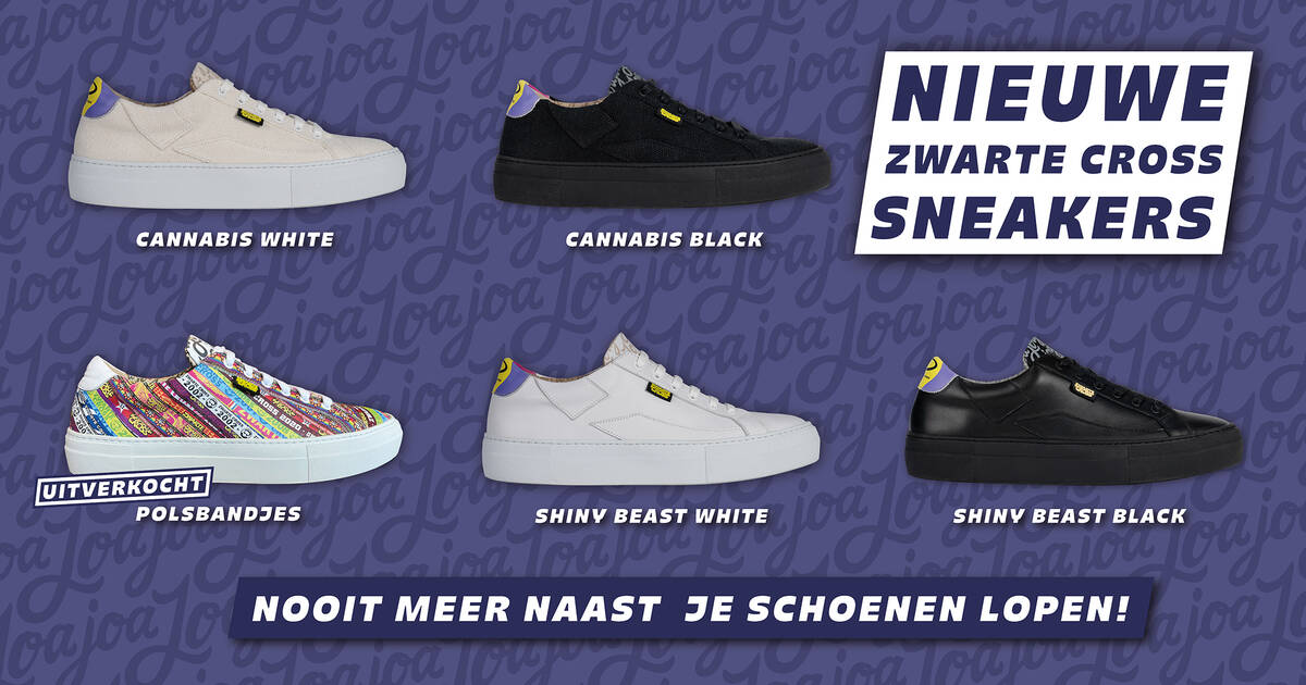 geboren vorst En Zwarte Cross Sneakers