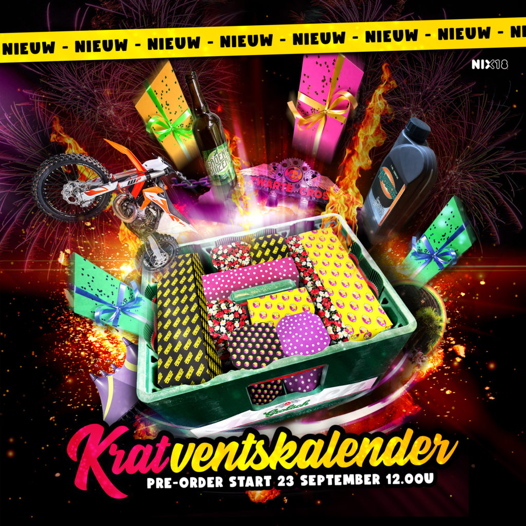 Zwarte Cross Adventskalender. Vanaf 23 september te bestellen via www.zwartecross.nl